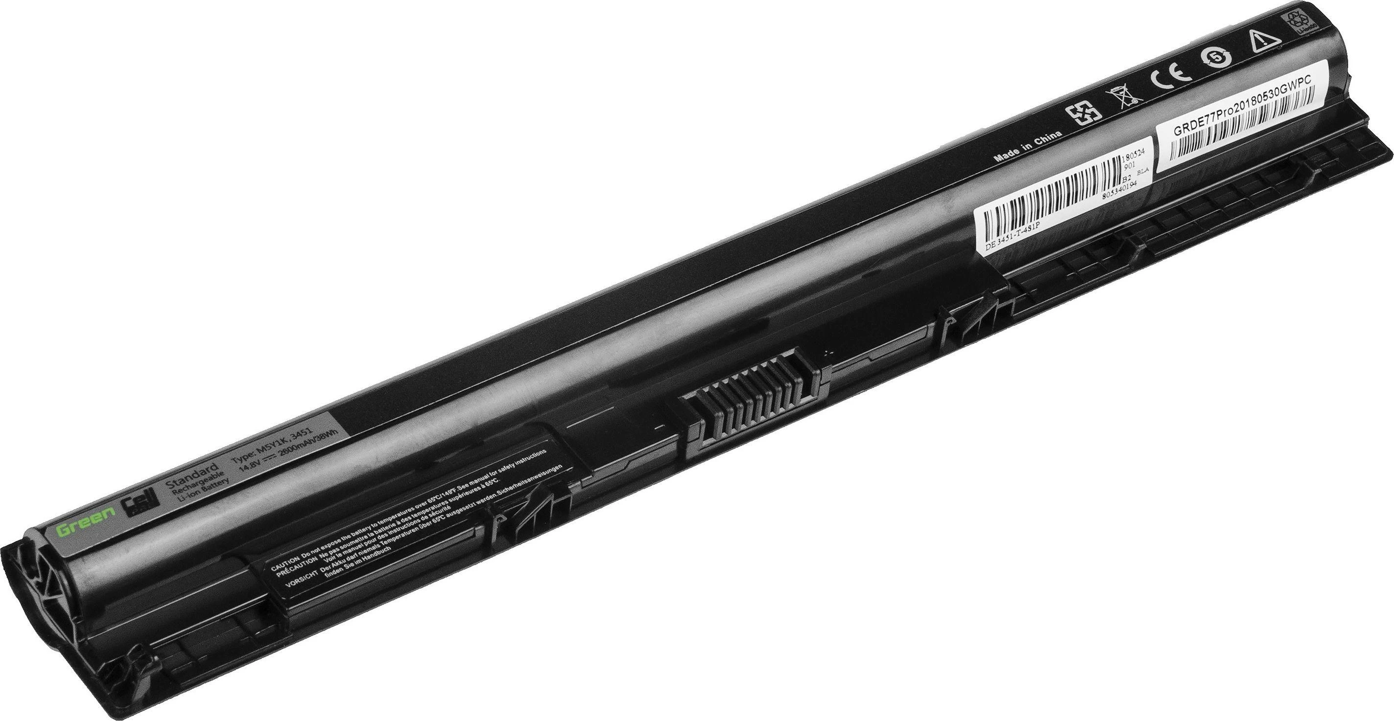 Green Cell Žalias Cell Žalias Cell PRO akumuliatorius, skirtas Dell Inspiron 3451 3555 3558 5551 5552 5555 / 14.4V 2600mAh