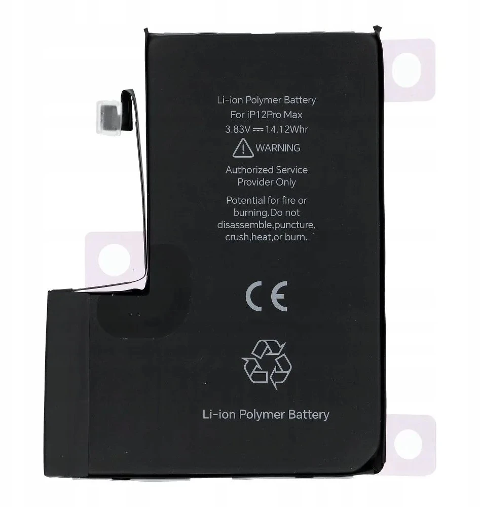 JCID diagnozuojama (naudota) „iPhone 12 Pro Max“ baterija, 3687 mAh (standartinė talpa)