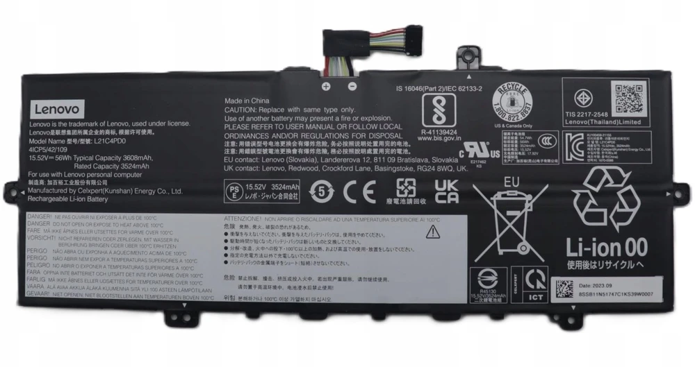 Bateria Lenovo 15.52V 56Wh 4-cell