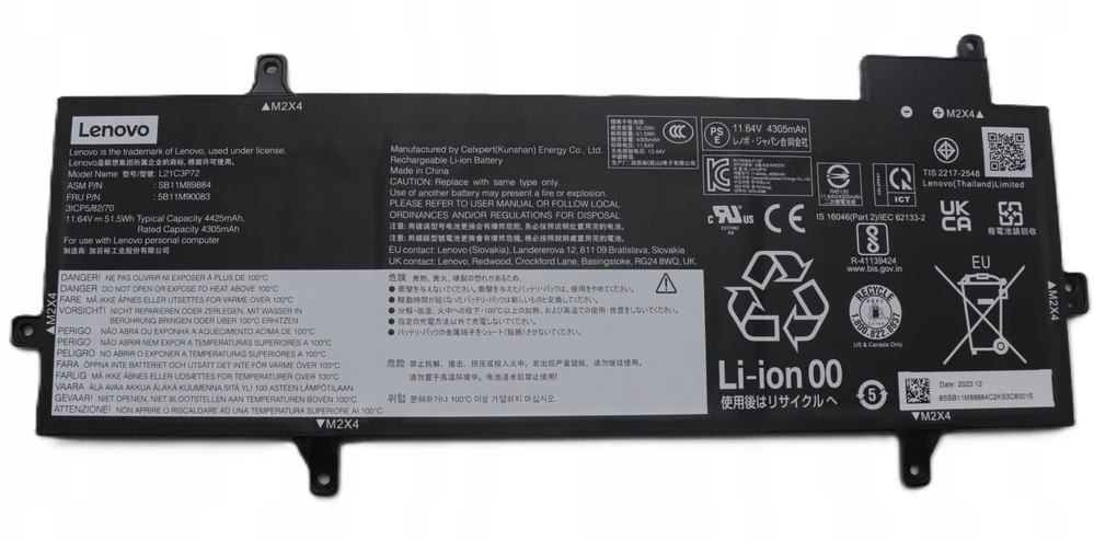 Bateria Lenovo 51.5Wh Internal Lithium-Ion