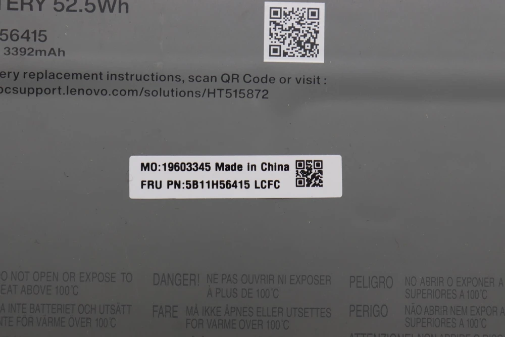 Baterija Lenovo 52,5 Wh vidinė ličio jonų (5B11H56415)