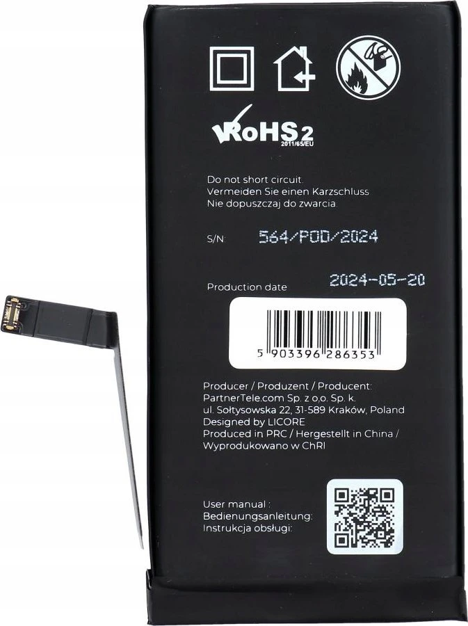 LICORE baterija, skirta IPHONE 14 3279 mAh