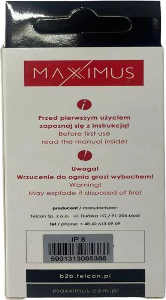 AKUMULIATORIUS MAXXIMUS IPHONE 8 1800mAh