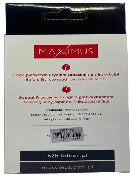 AKUMULIATORIUS MAXXIMUS HUAWEI P30PRO 4100mAh MATE 20 PRO, HB486486ECW