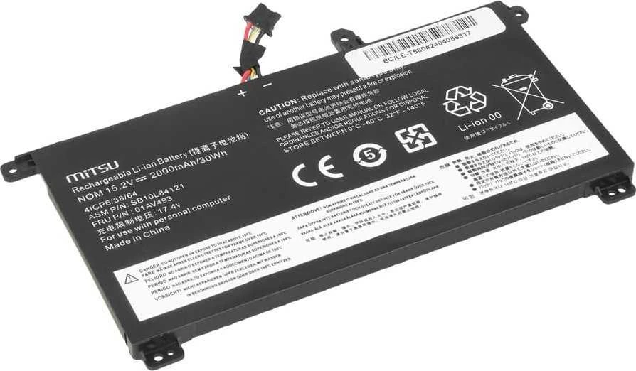 „Mitsu“ baterija, skirta „Lenovo ThinkPad T570“, „T580“, „P51s“, „P52s“ – vidinė