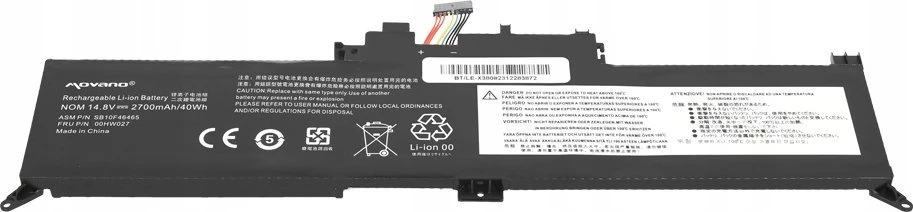 Movano „Lenovo ThinkPad Yoga 260 370 x380“ baterija 00hw027 01av434 - 2700 mAh (40 Wh)