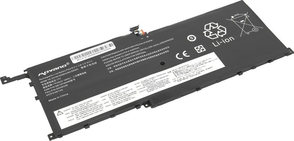 Movano „Lenovo X1 Carbon 20FB“ 00hw028 01av439 baterija - 3290 mAh (50 WH)