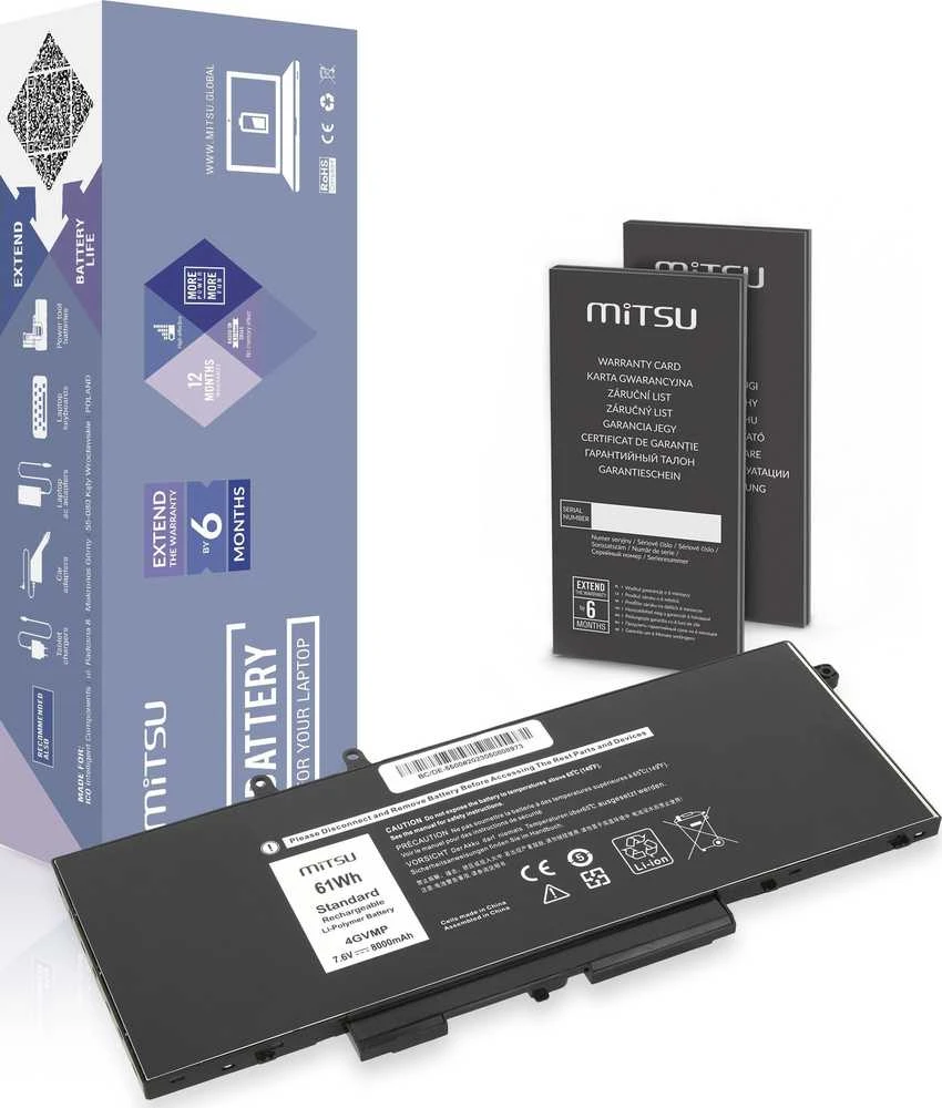 Mitsu Movano Baterija Dell Latitude 5400 5500 5510 4GVMP Baterija