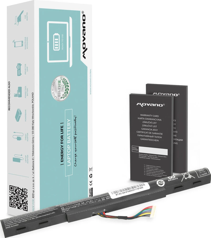 Movano Bateria al15a32 aspire e5-573g travelmate p277-m – 1800 mah (27 wh)