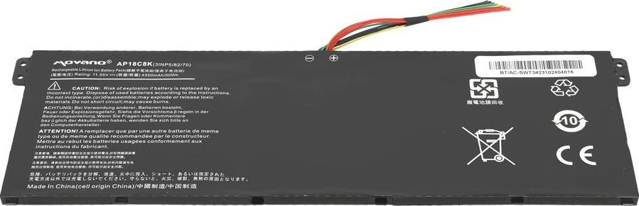 Movano „Acer Swift 3 5 TravelMate P215-52“ nešiojamojo kompiuterio ap18c4k ap18c8k baterija – 4350 mAh (50 Wh)