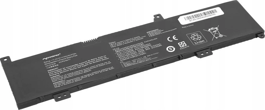 Movano Bateria c31n1636 do asus vivobook x580 x580vd x580vn n580vn n580vd - 4100 mah (47 wh)