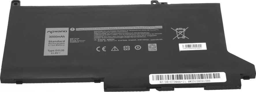 Movano Bateria dj1j0 c27rw do dell latitude 7280 7290 7380 7390 7480 7490 - 11.4v - 3000 mah (34 wh)