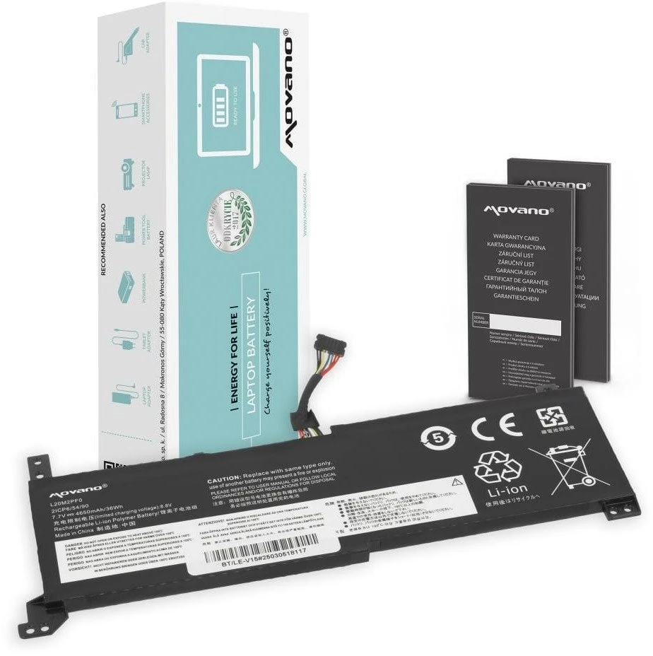 Movano Bateria l20m2pf0 l20c2pf0 l20l2pf0 do lenovo v14 v15 v17 g2-alc g2-itl - 4650 mah (36 wh)