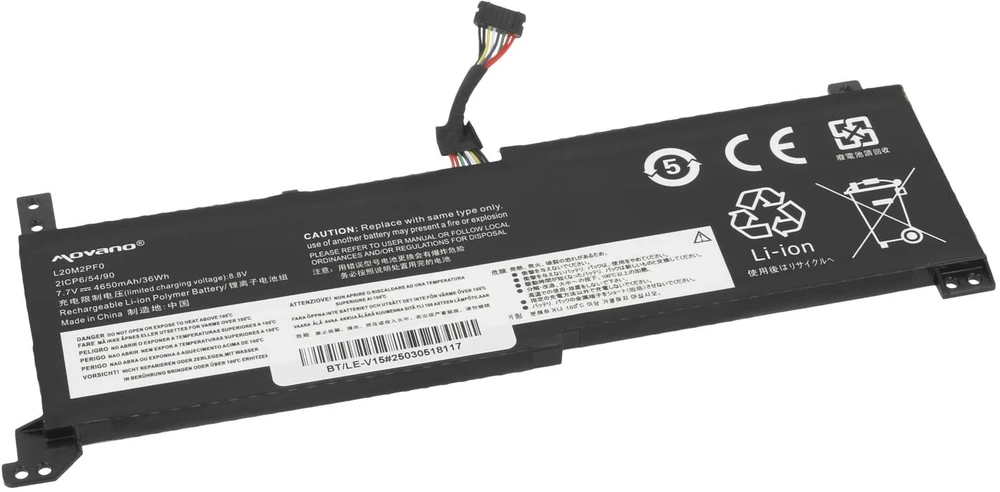 Movano Bateria l20m2pf0 l20c2pf0 l20l2pf0 do lenovo v14 v15 v17 g2-alc g2-itl - 4650 mah (36 wh)