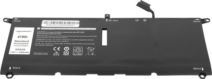 Movano „Dell XPS 13 9370 9380“ dxgh8 g8vcf baterija - 5500 mAh (41 Wh)