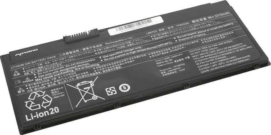 Movano Bateria fpb0338s do Fujitsu lifebook u758 – 3490 mah (50 Wh)