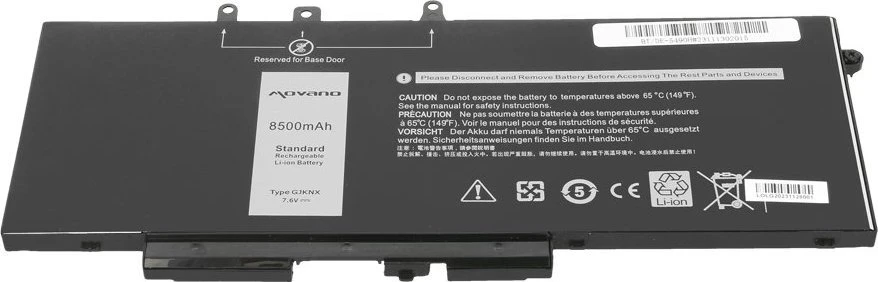 Bateria Movano Bateria GJKNX do Dell Latitude 5280 5480 5490 5590 8500mAh