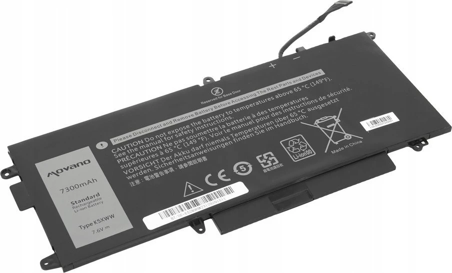Movano Baterija k5xww, skirta Dell Latitude 5289, 7390 2-in-1 - 7300 mAh (55 Wh)