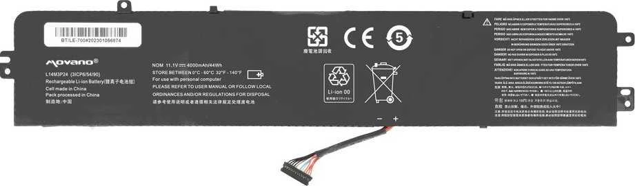 Baterija Movano Baterija L14M3P24 L14S3P24, skirta Lenovo 700-15ISK