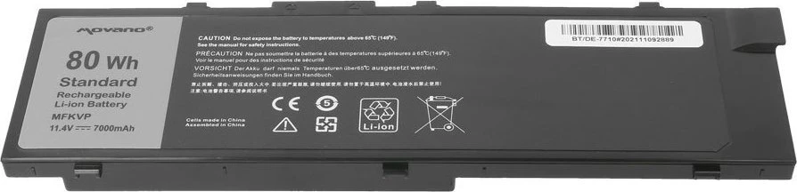 Movano Bateria mfkvp do dell precision 15 7510 17 7710 - 7000 mah (80 wh)