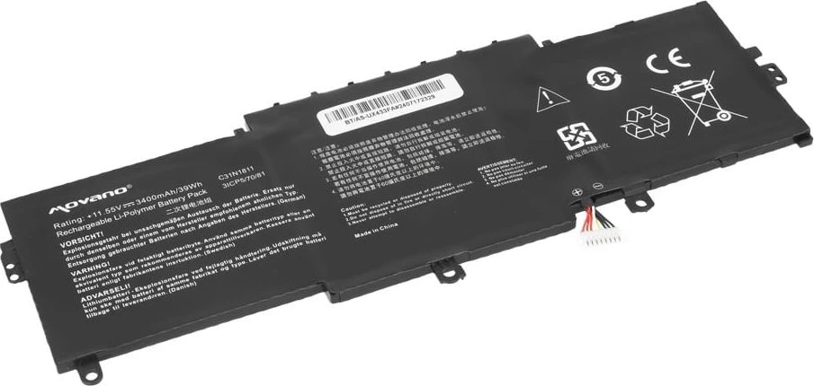 Movano „Asus Zenbook 14 UX433 UX433f UX433fa UX433fn UX433fl“ baterija C31N1811 – 3400 mAh (39 WH)