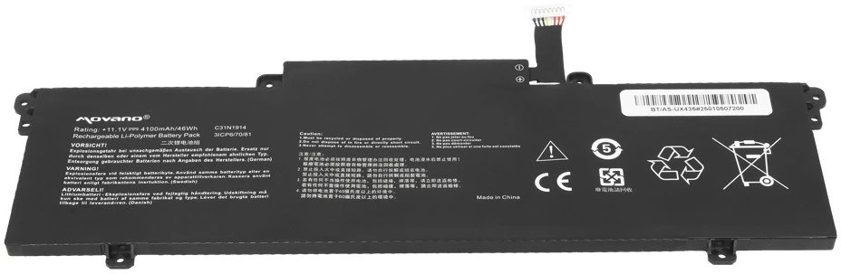 Movano Bateria c31n1914 do asus zenbook 14 ux435e ux435ea ux435eal ux435eg um425qa - 4100 mah (46 wh)