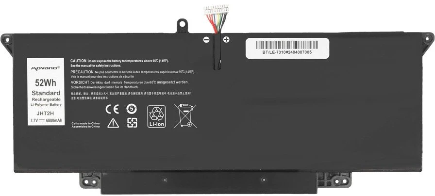 Movano „Dell Latitude 7410 2-in-1 7310 2-in-1 P33s P34s“ nešiojamojo kompiuterio baterija jht2h – 6400 mAh (49 Wh)