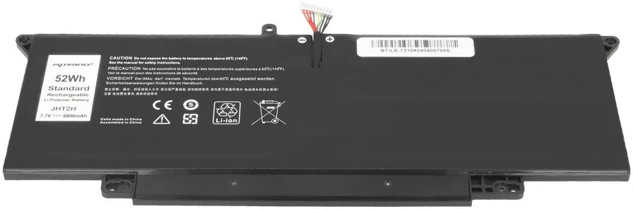 Movano „Dell Latitude 7410 2-in-1 7310 2-in-1 P33s P34s“ nešiojamojo kompiuterio baterija jht2h – 6400 mAh (49 Wh)