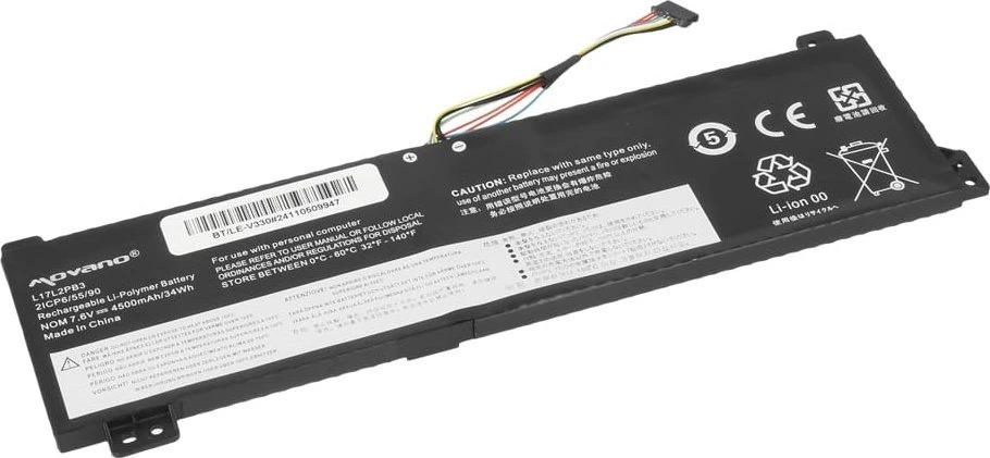Movano Bateria l17l2pb3 do lenovo v130-15igm v330-15ikb v530-14ikb v530-15ikb - 4750 mah (37 wh)