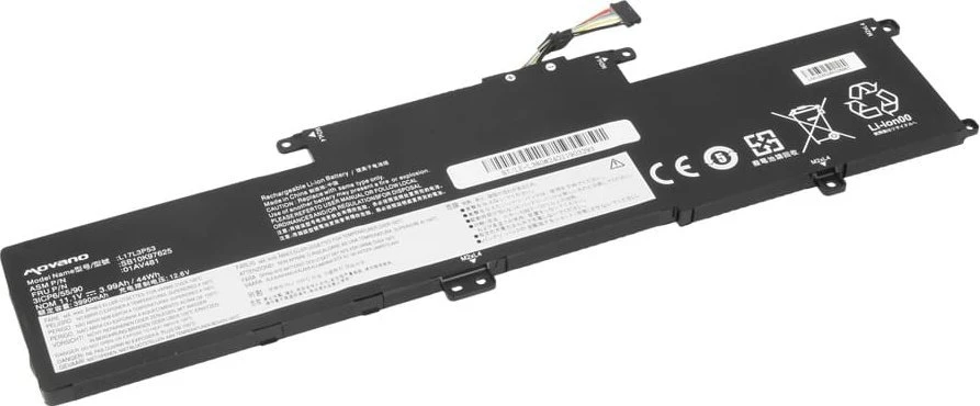 Movano Bateria l17l3p53 do lenovo thinkpad yoga l380 l390 - 3990 mah (44 wh)