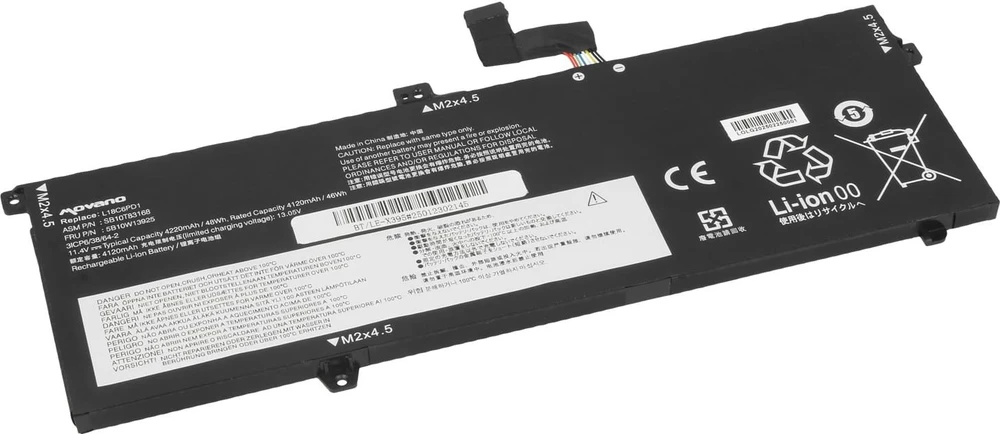 Movano „Lenovo ThinkPad X13 X390 X395“ baterija L18C6PD1 L18M6PD1 - 4220 mAh (48 WH)