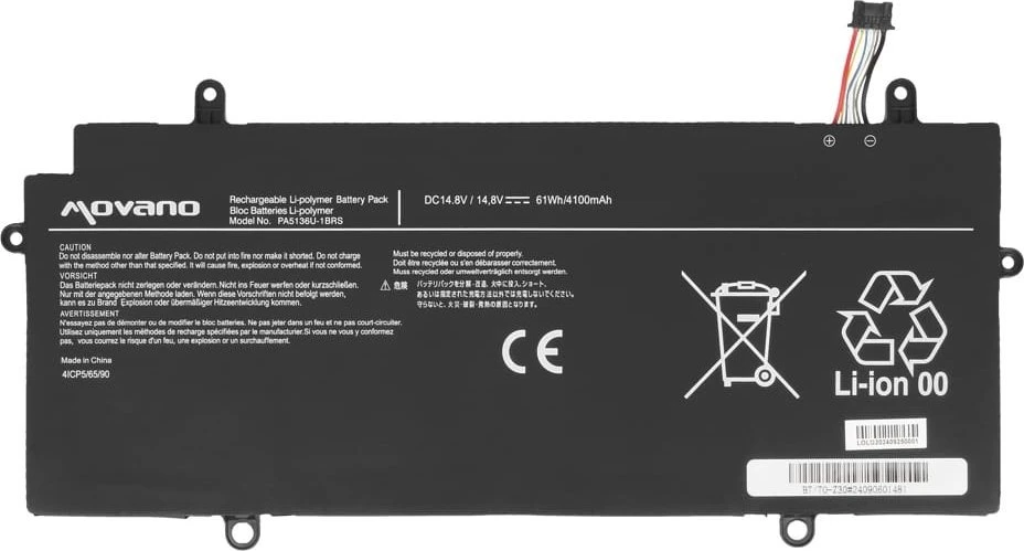 Movano „Toshiba Portege Z30 Z30-A Z30-B Z30-C“ pa5136u-1brs baterija - 4100 mAh (61 Wh)