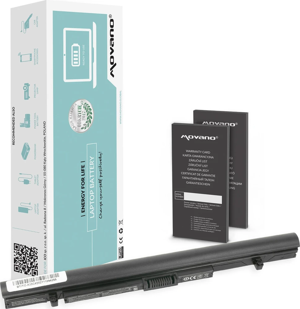 Movano „Toshiba A30-C A40-C R50-B“ pa5212u-1brs baterija – 2200 mAh (33 Wh)
