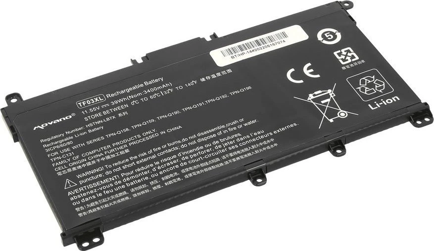 Movano „HP Pavilion 14-bf 14-bp 15-cd“ nešiojamojo kompiuterio baterija TF03XL - 3400 mAh (39 WH)