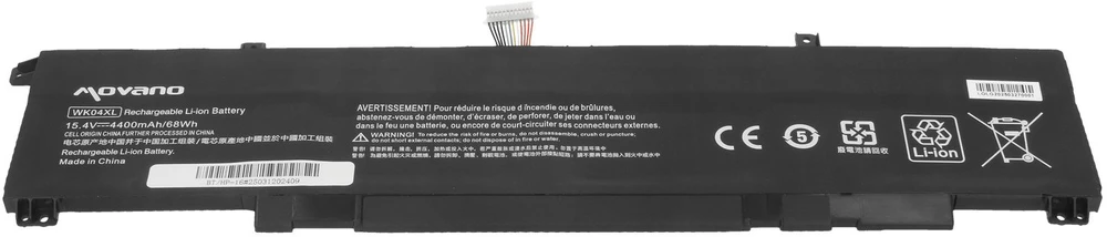 Movano „HP Victus 16-d 16-e 16-r 16-s 15-fa 15-fb omen 16-b 16-c“ nešiojamojo kompiuterio baterija wk04xl – 4400 mAh (68 WH)
