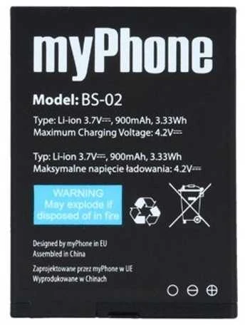 Akumuliatorius myPhone 1075 / Halo 2 900mAh