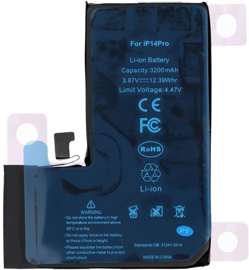 Ncc baterija, skirta iPhone 14 Pro, 3200mAh, diagnozuojama, naudota