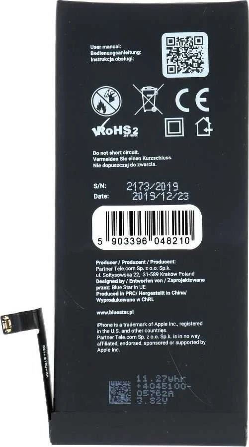 BlueStar iPhone XR baterija 2942 mAh Blue Star HQ