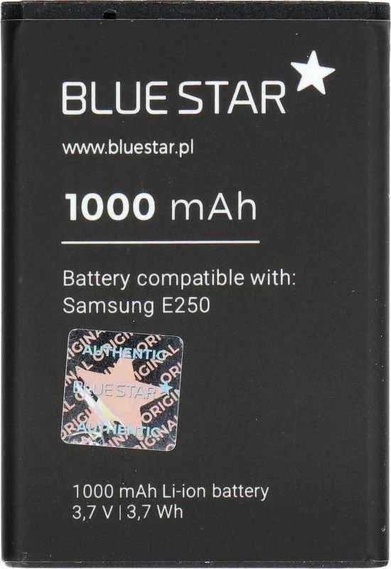 BlueStar Blue Star Mėlynas STAR PREMIUM baterija, skirta SAMSUNG E250 / X200 / X680 / C300 / E900 1000 mAh