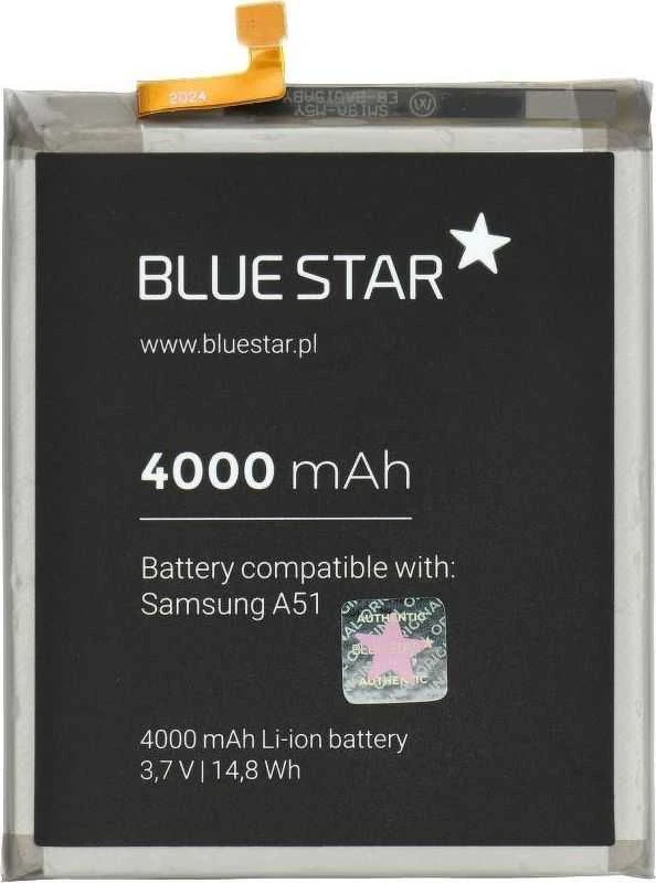 BlueStar „Blue Star Mėlynas STAR PREMIUM“ baterija, skirta „Samsung A51“, 4000 mAh