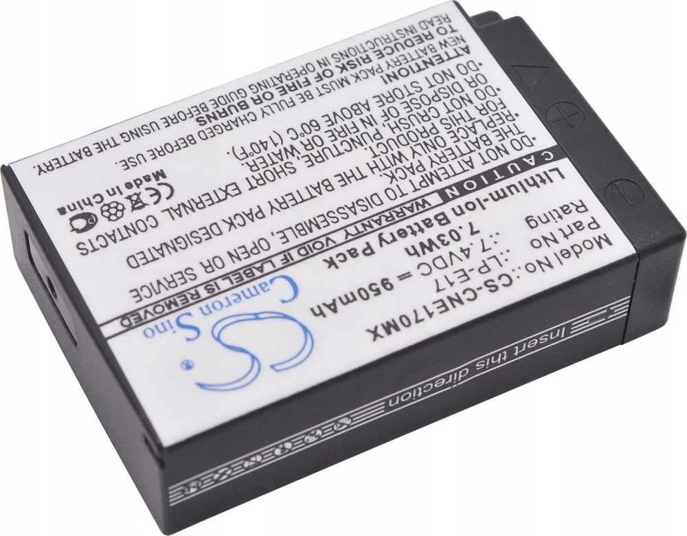 Cameron Sino Akumuliatorius Bateria Lp-e17 / Lc-e17 / Lc-e17c Do Canon Eos / Cs-cne170mx