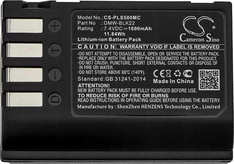 Akumuliatorius Cameron Sino Akumuliatorius Bateria Typu Dmw-blk22 / Dmw-blk22gk Do Panasonic