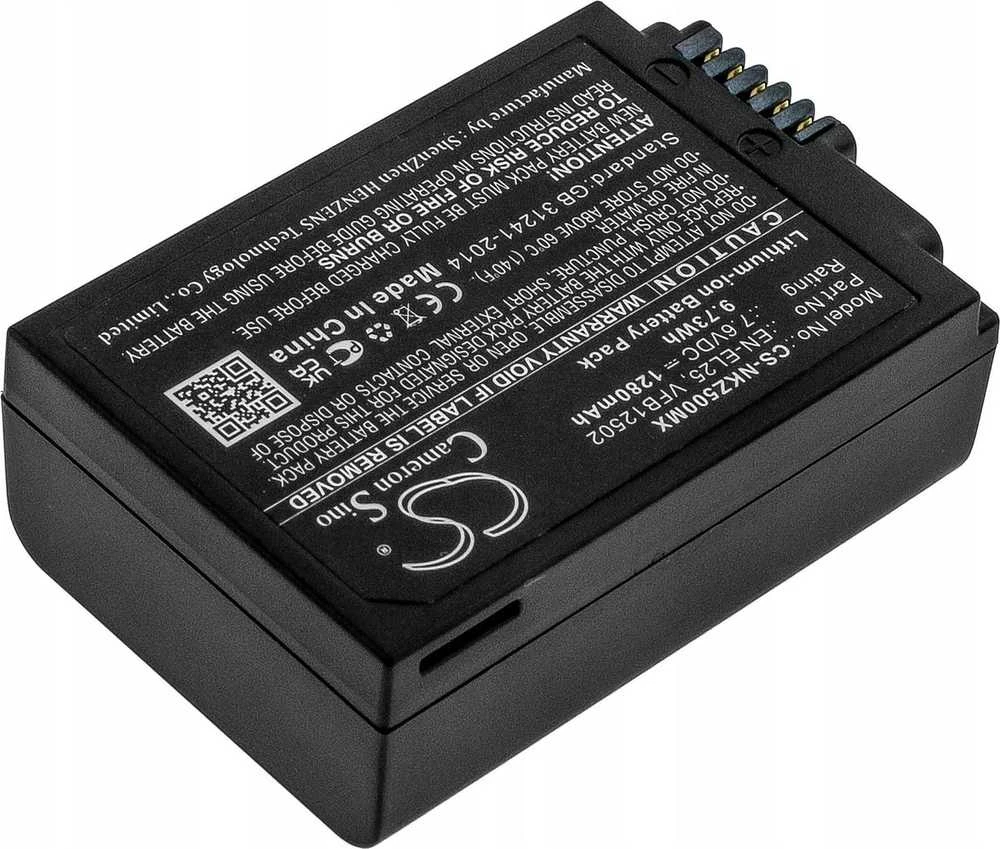 Cameron Sino Įkraunamo akumuliatoriaus tipas: En-el25, Enel25 Do, Nikon Z50 / Z50 Zfc / Z30 / Z Fc