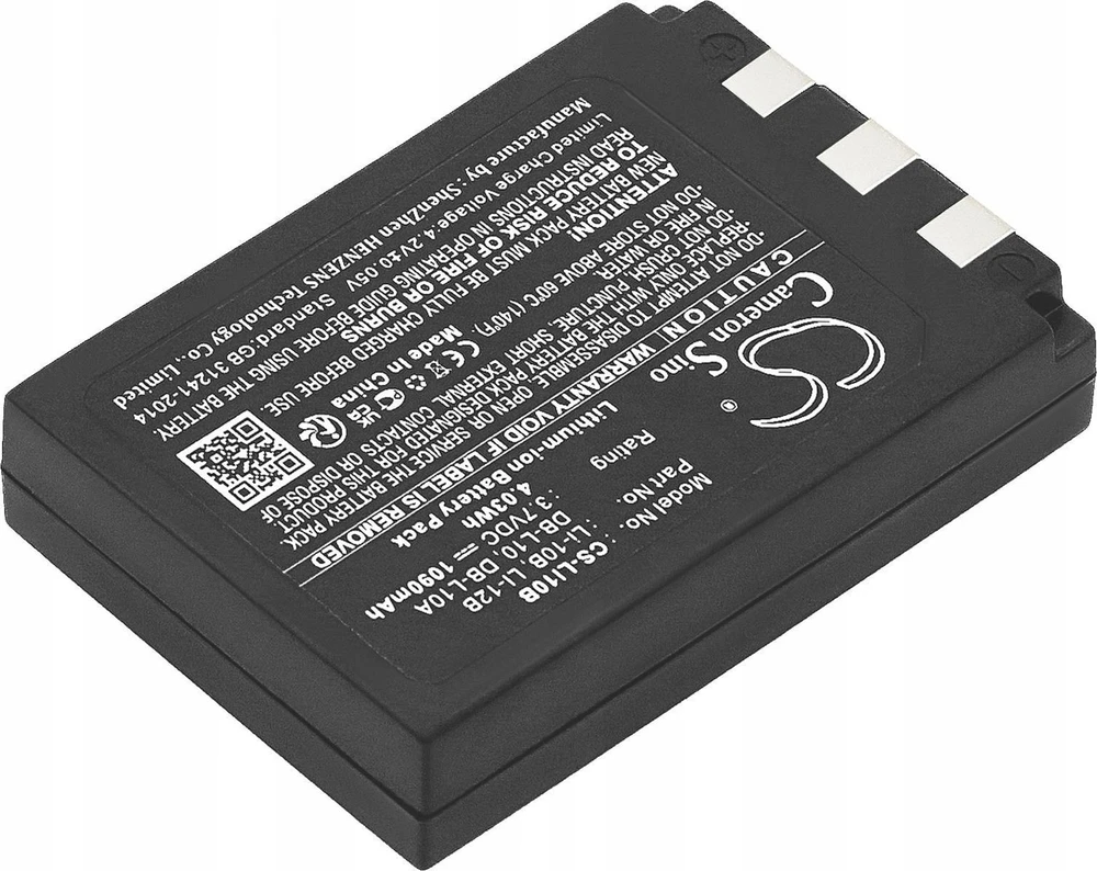 Cameron Sino Akumuliatorius Bateria Typu Li-10b Li-12b Do Olympus / Db-l10 Db-l10a Do Sanyo / Cs-li10b