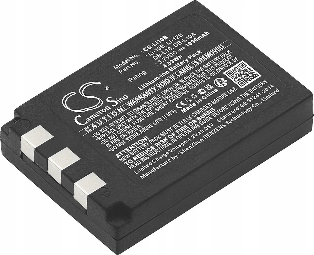 Cameron Sino Akumuliatorius Bateria Typu Li-10b Li-12b Do Olympus / Db-l10 Db-l10a Do Sanyo / Cs-li10b