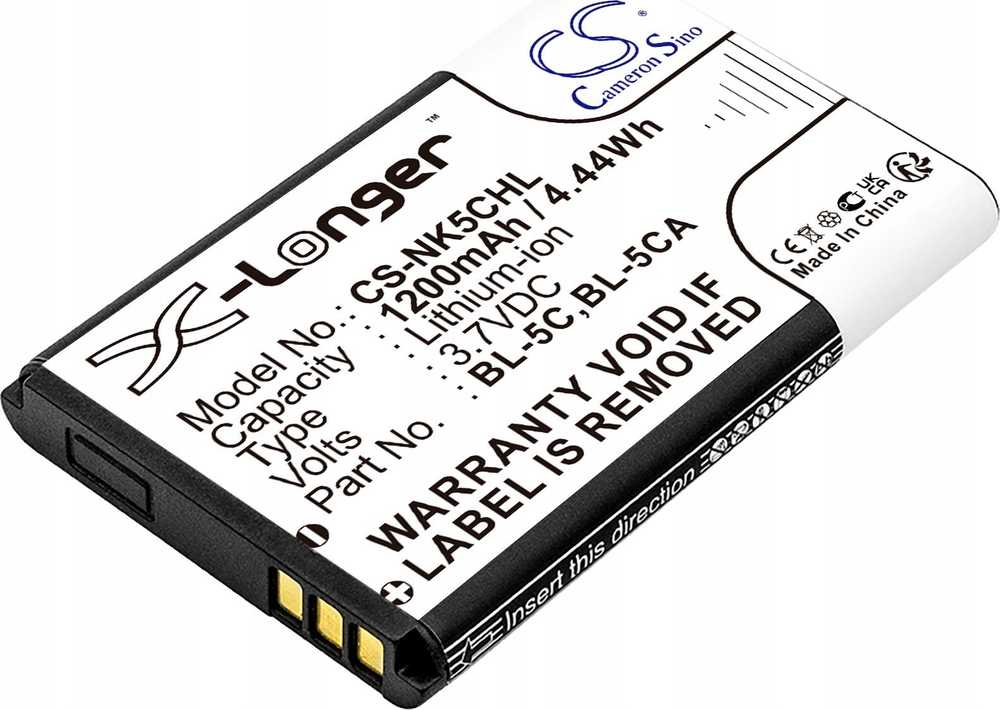 Baterija Cameron Sino Baterijos tipas Teltonika Bl-5c-h Lark Bl-6sp Nokia Bl-5c Bl-5ca / Cs-nk5chl