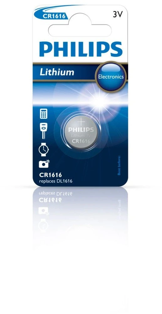 Philips CR1616 baterijos 1 vnt.