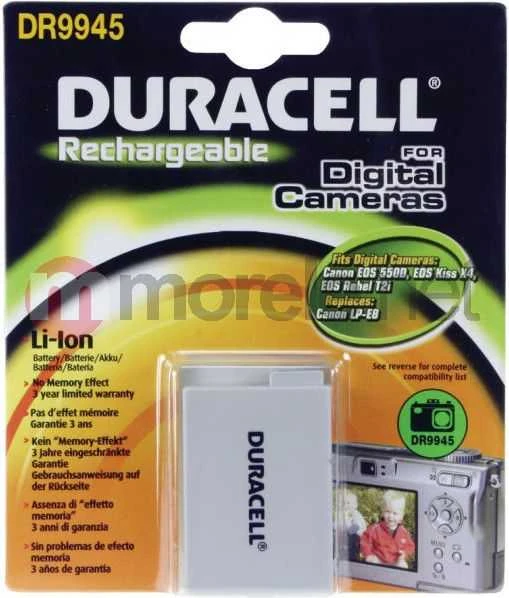 Duracell DR9945 kameros / vaizdo kameros su vaizdo magnetofonu baterija Ličio-jonų (Li-Ion) 1020 mAh