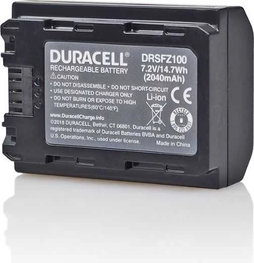 Duracell DRSFZ100 kameros / vaizdo kameros su vaizdo magnetofonu baterija 2040 mAh