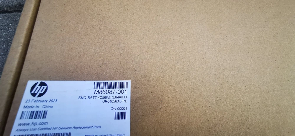 Baterija HP M86087-001 nešiojamojo kompiuterio atsarginės dalys Baterija